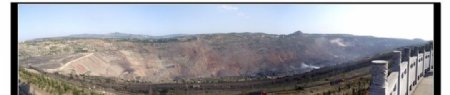 海州露天矿矿坑全景图图片