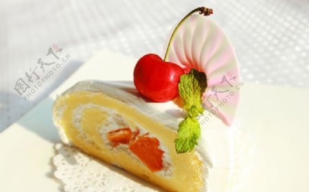 瑞士卷蛋糕图片