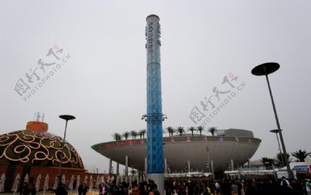 上海世博会亚洲广场印度馆和沙特馆图片