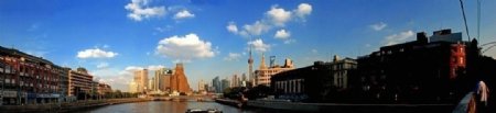 上海蘇州河岸景图片