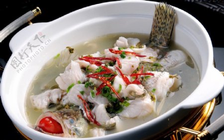 浆水菜煮桂鱼图片
