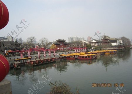 秦淮河边图片