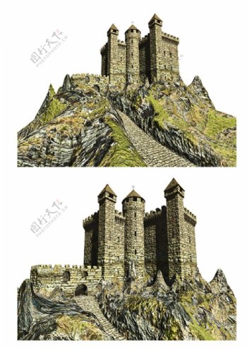 高山城堡图片