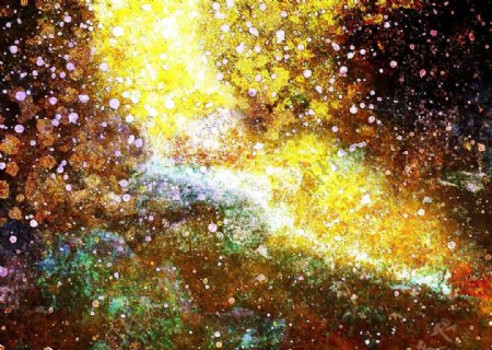 斑斓星空图片