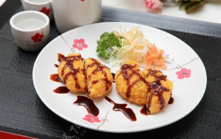 日式西餐炸猪排图片