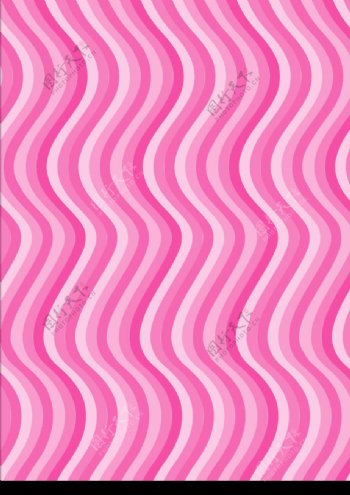 粉红波浪纹图片