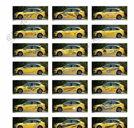 21套福克斯汽车车贴拉花含变形金刚图片