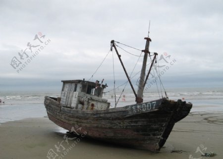 海边木船图片