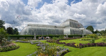 英国皇家植物园棕榈别墅伦敦英国皇家植物园棕榈别墅风景名胜建筑景观自然风景旅游印记图片
