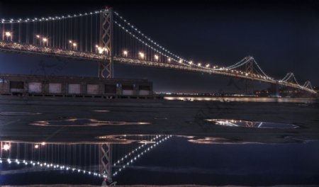 夜景桥图片