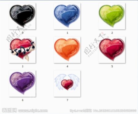 心型爱心桌面图标下载图片