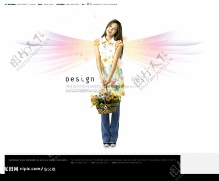 韩国PSD分层广告美女图片