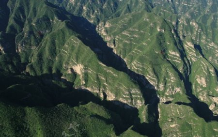 野三坡俯视峡谷图片