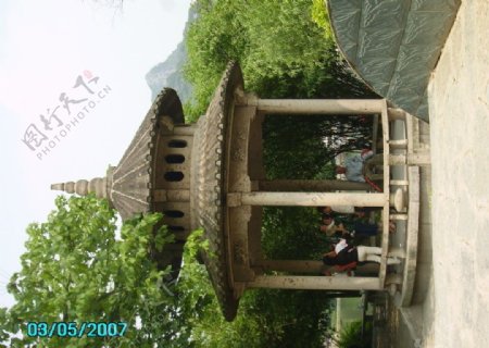 桂林西山公园图片