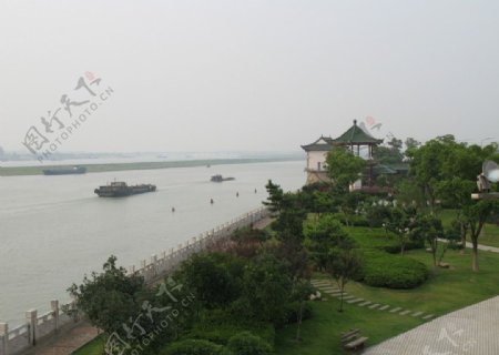 赣江风景图片
