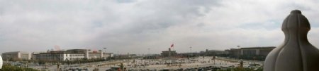 天安门广场全景图片