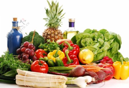 健康蔬菜和水果图片