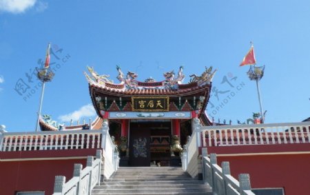 舟山嵊山寺庙风景图片
