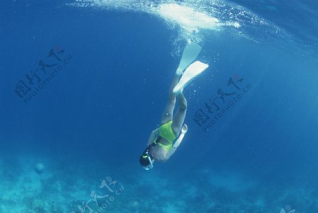 海底世界海底潜水图片