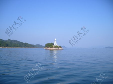 千岛湖灯塔图片