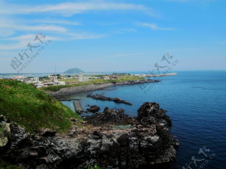 韩国济州岛海边图片