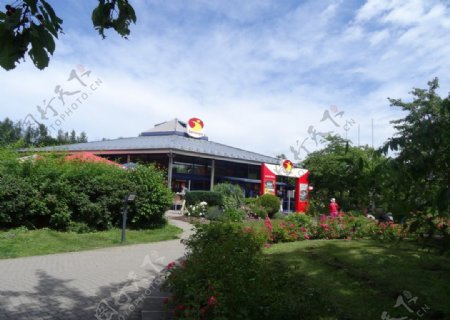德国高速路休息站的餐厅图片