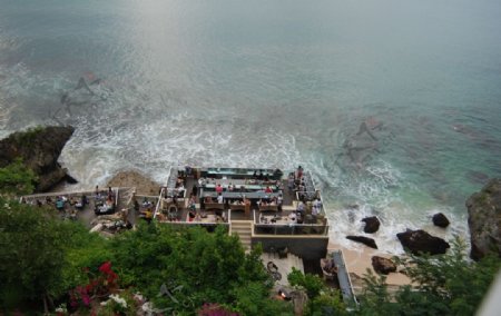 大海边的酒吧海岸图片
