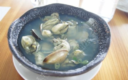 鲜蛤野蚵汤图片