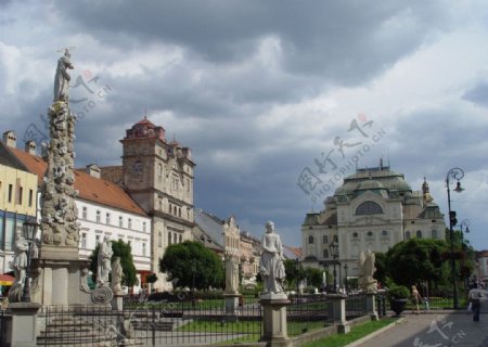 斯洛伐克布拉迪斯拉发市景图片