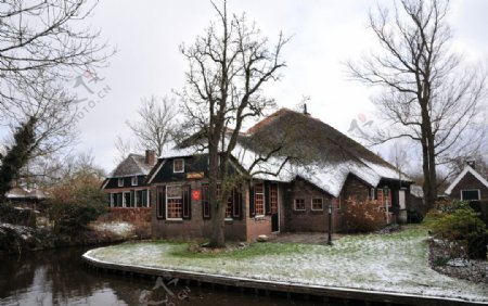 荷兰羊角村图片