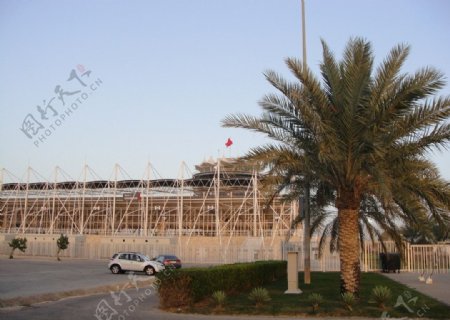 巴林F1赛车场外景图片