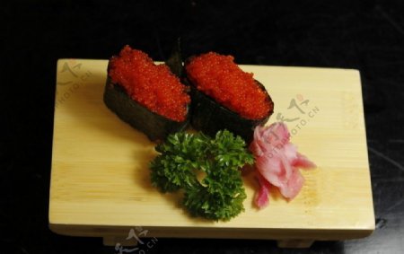 蟹子寿司图片