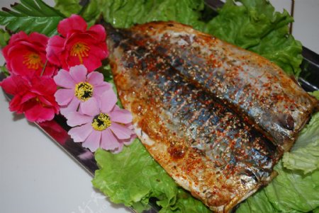 生烤鲅鱼图片