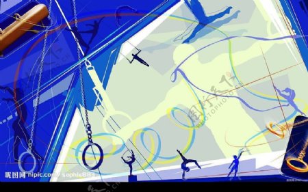 奥运主题设计宽屏高清壁纸图片