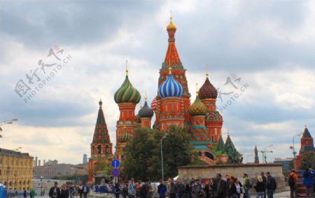 俄罗斯圣瓦西里教堂图片