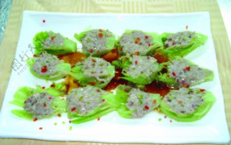 鱼青酿生菜胆图片