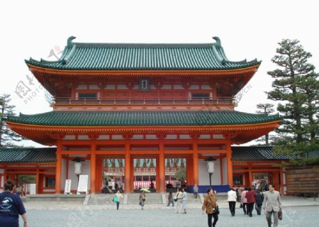 京都神宫正门口图片