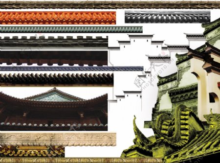 中国古建筑屋檐合辑图片