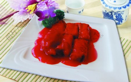 草莓酱排骨图片