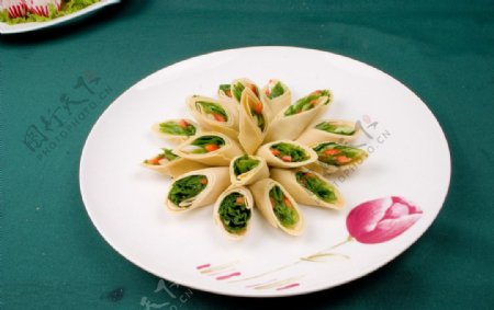 豆皮菜卷图片