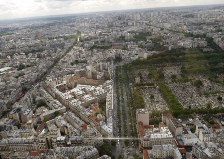 蒙柏纳斯大厦上俯瞰巴黎图片