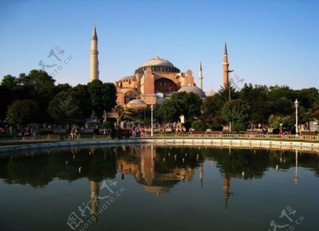 土耳其伊斯坦布尔圣索菲亚大教堂图片