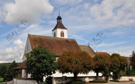 瑞士的乡村教堂图片