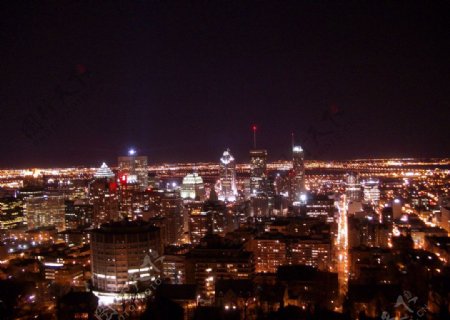 蒙特利尔夜景图片