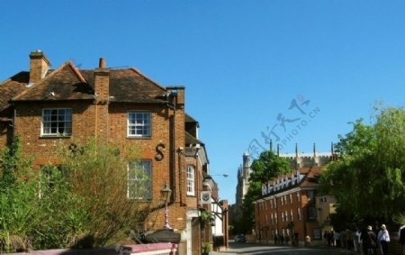 英国伊顿小镇街景图片