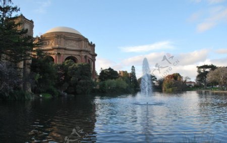 旧金山金门公园艺术宫图片