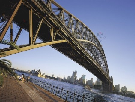 悉尼大桥仰视图片
