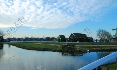 荷兰渔村图片