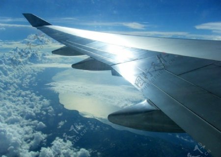 飞机上拍摄的巴厘岛图片