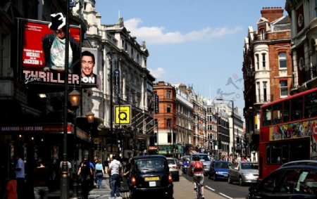 英国伦敦闹市区街景图片